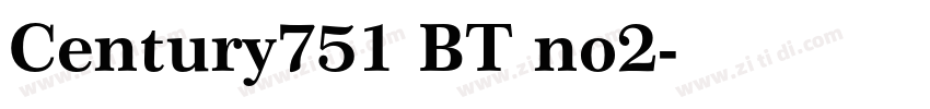 Century751 BT no2字体转换